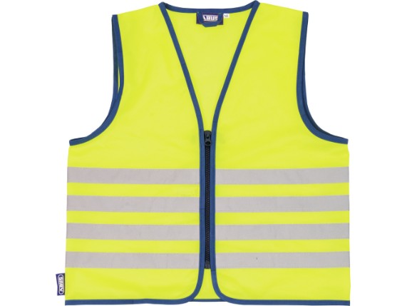 reflex weste kinder gelb vorne