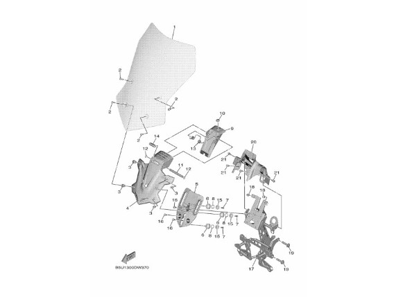Windschild Original Tracer 9 BJ 2021, 2023 (3)