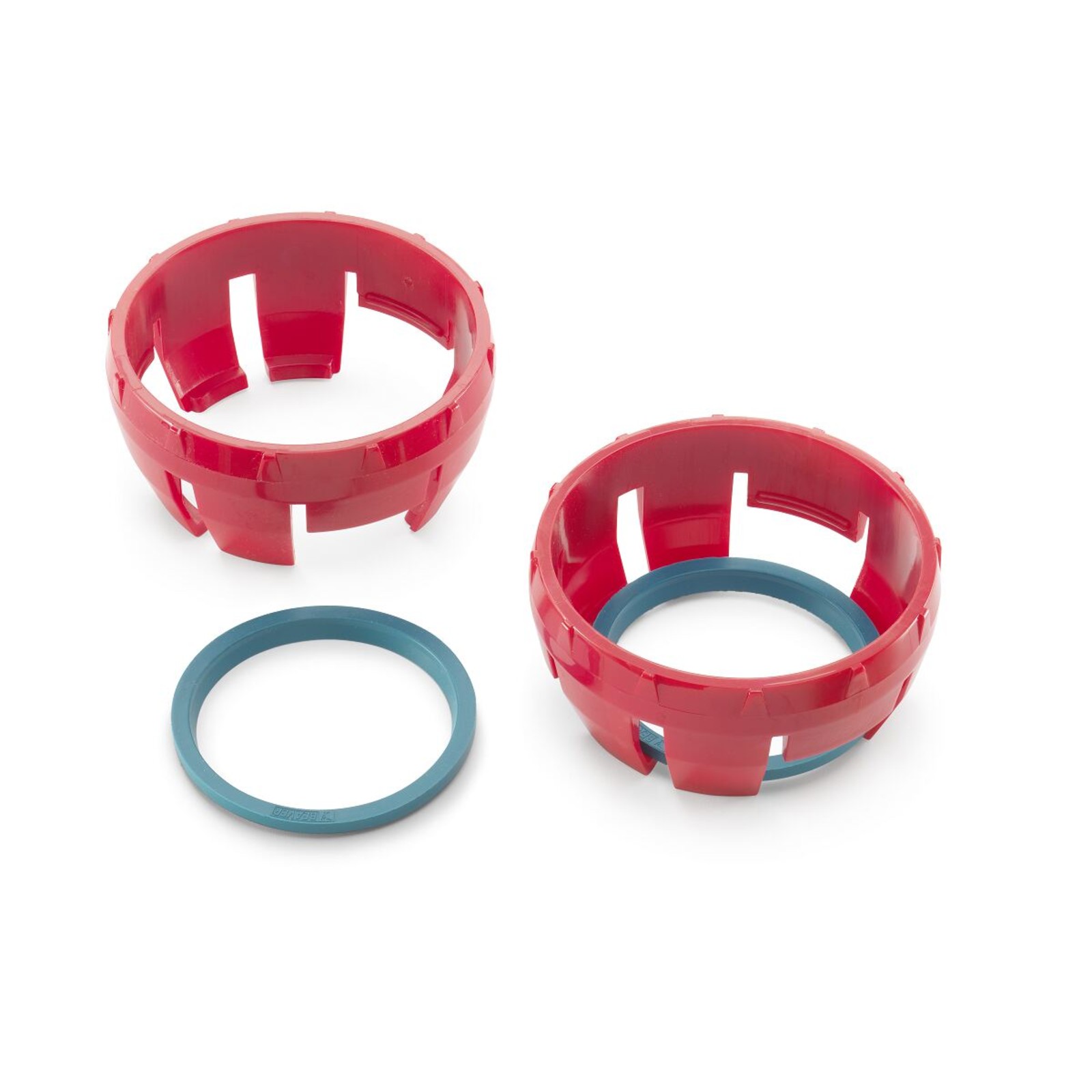 2 PU Abstreifringe 80x90mm - Metallverstärkt Für Hydraulikzylinder