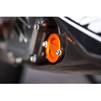 CNC Aluminium Factory Ölfilterdeckel orange eloxiert