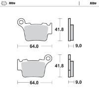 Bremsbelagsatz | hinten | EXC/SX | Nitro