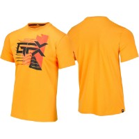 GFX T-SHIRT | Markanter Frontprint in Gelb