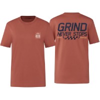 Red Bull Hazy T-Shirt | Braunes Herren-Shirt Backprint