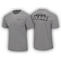 Logo Tee Light Grey Melange | Lifestyle-Shirt in Grau