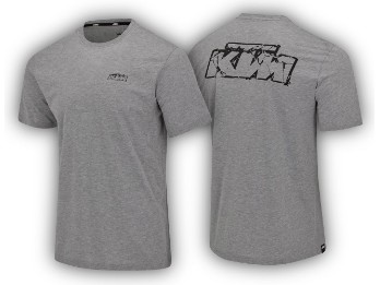Logo Tee Light Grey Melange | Lifestyle-Shirt in Grau
