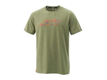 T-Shirt | Camo tee green Melange