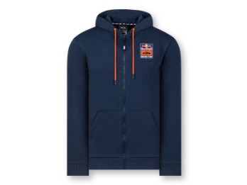 Red Bull KTM Logo Zip Hoodie | Kapuzenjacke aus 100 % OEKO-TEX®-Baumwolle