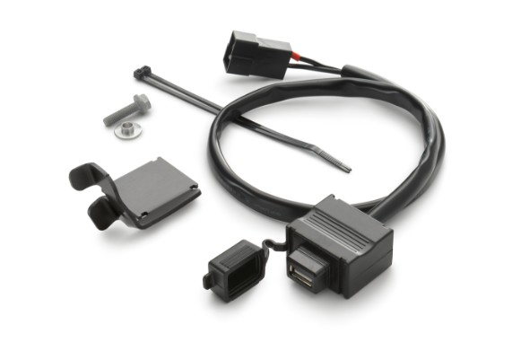 64112950044, Halteblech USB-Stecker kpl