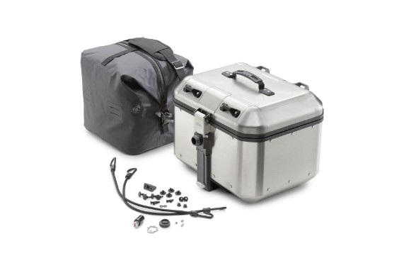 Adventure Alu Topcase 46L – robuste Gepäckbox | Set mit Zubehör | PowerParts