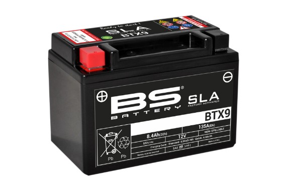 Batterie | AGM | BTX9 | wartungsfreie AGM Technik