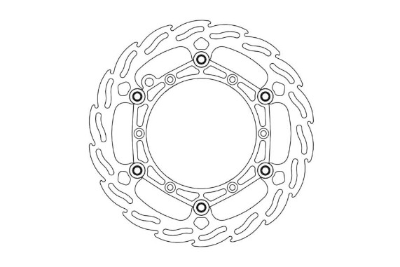 Bremsscheibe | Flame Floating | EXC & SX |  Stahlinnenring