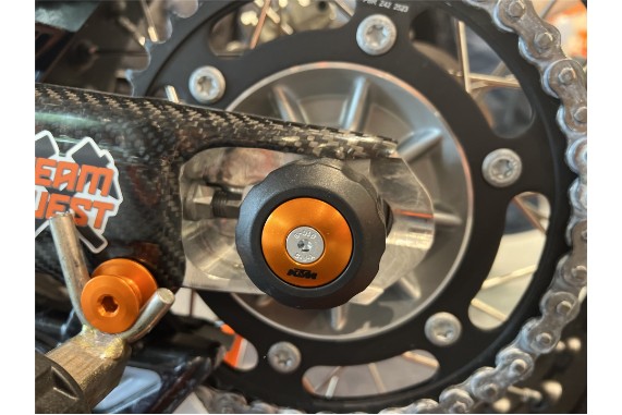 CNC Aluminium Inlay für KTM Sturzpads | hinten