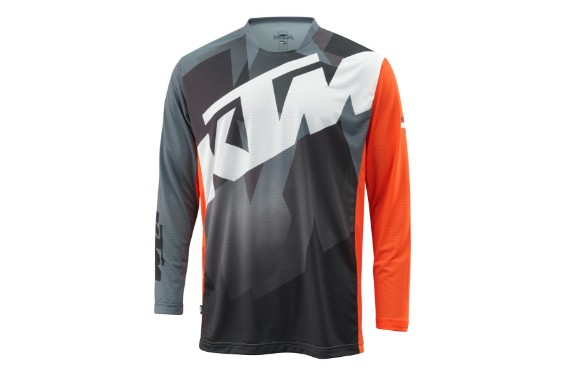 Enduro & Motocross Jersey | POUNCE SHIRT | grau | vorne