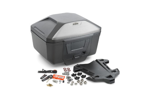 KTM ADVENTURE Touring-Topcase geöffnet | Touring-Gepäcksystem
