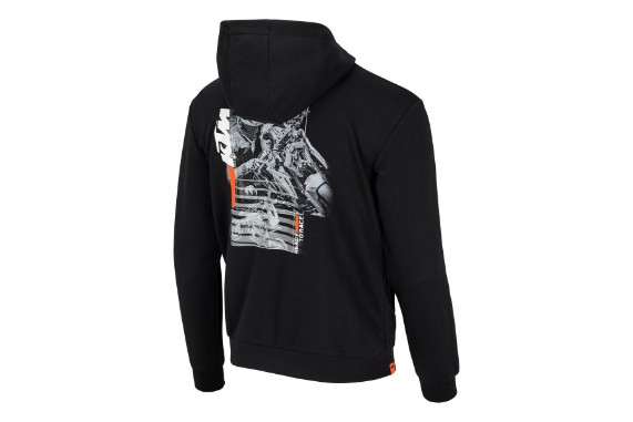 KTM Beast Zip Hoodie Rücken | Sportlicher Hoodie für Alltag und Freizeit