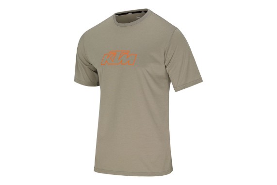 KTM Essential Tee Beige Front | Leichtes Lifestyle-Shirt