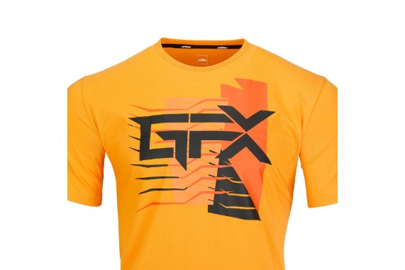 KTM GFX T-SHIRT Gelb Front | Markanter GFX Print