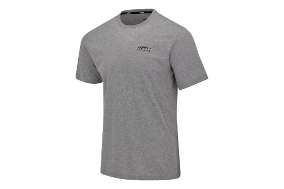 KTM Logo Tee Light Grey Melange Front | Lifestyle-Shirt mit KTM Logo