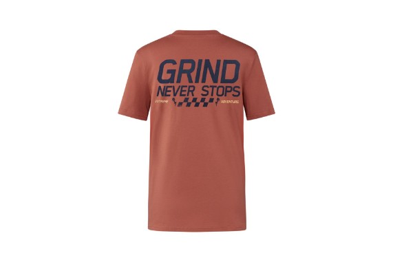 KTM Red Bull Hazy T-Shirt Front | Braunes Herren-Shirt mit Brustlogo