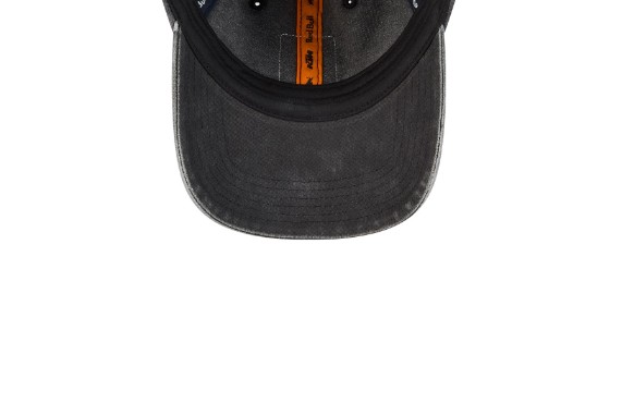 KTM Red Bull Ride Washed Out Cap Schild innen | Schwarzer Baumwoll-Look
