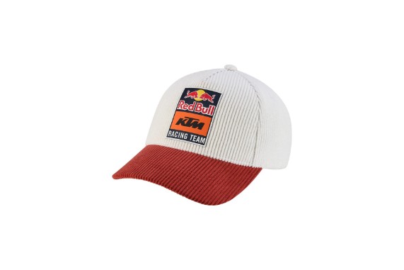 KTM Red Bull Sunset Cap Schräg links | Racing-Look in Weiß Rot