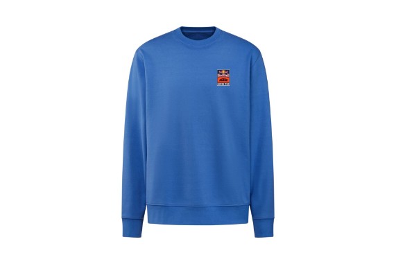 KTM Red Bull Sunset Sweater Front | Blauer Herren-Sweater mit Brustlogo