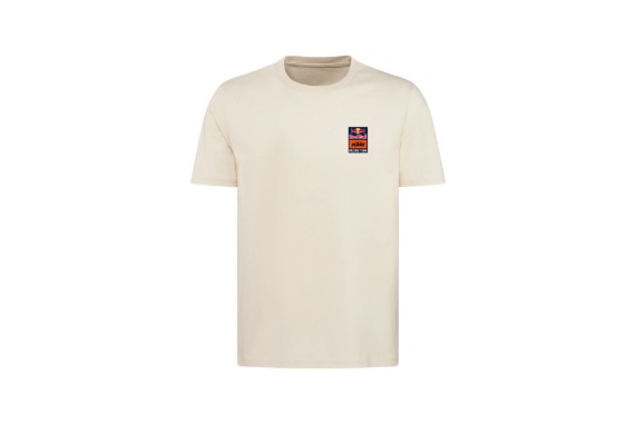 KTM Red Bull Sunset T-Shirt | Beige Herren-Shirt mit Backprint