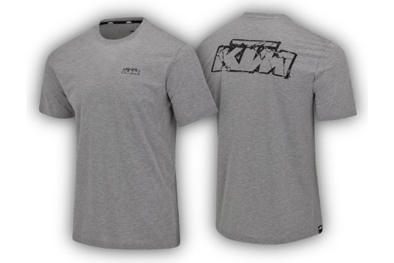 Logo tee light grey Melange