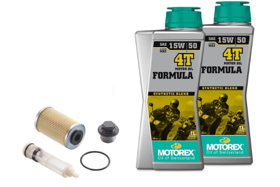 Ölservicekit KTM 125 | Mit 2L MOTOREX Formula 15W50 | Duke & RC