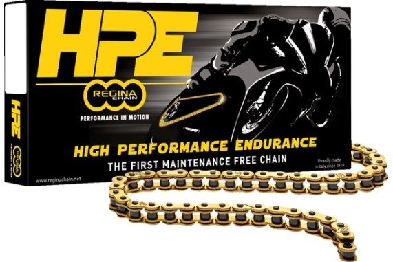 Regina HPE Kette | Verpackung & Racing Design | 520 Z-Ring | ta-C High Performance