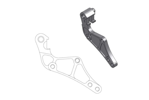 Super Moto Bremsscheibenadapter | 320mm | EXC/SX 2000-2009*