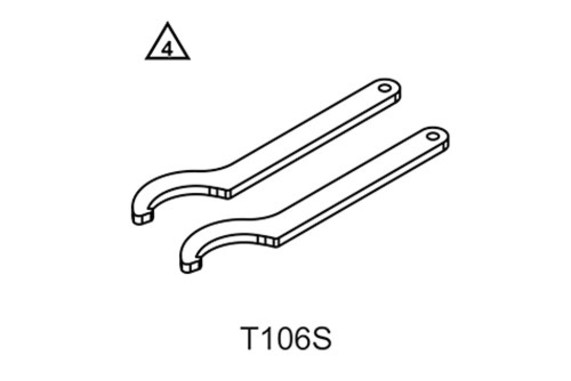 T106S, VORSPANNSCHLÜSSEL 4681 STAHL