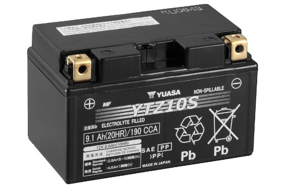 Yuasa YTZ10S | AGM Motorradbatterie | 12V Starterakku für KTM
