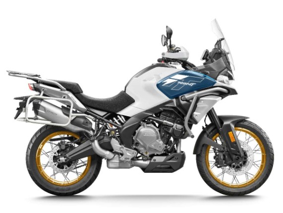 CFMOTO 700MT Nebula White links vorne - Adventure Touring in Weiß