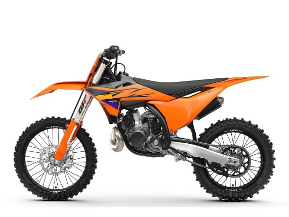 Linke Seitenansicht der KTM 250 SX 2026. Ein kompromissloses Motocross-Bike für puren Speed und Dominanz. Verfügbar bei KTM Team West in Oberhausen