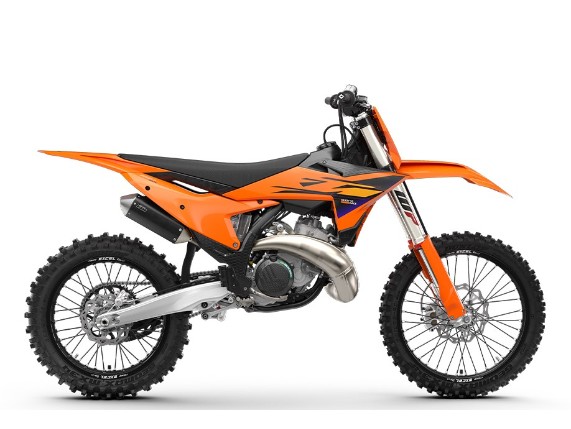 Seitenansicht der KTM 250 SX 2026. Das pure READY TO RACE Motocross-Bike mit radikaler Performance. Jetzt erleben bei KTM Team West in Oberhausen