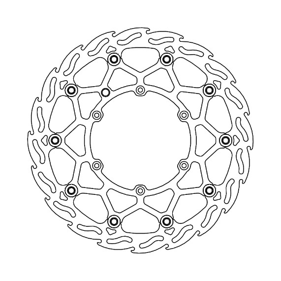 17101190, Moto Master Bremsscheine Flame
