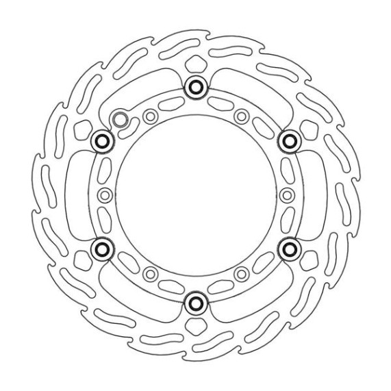 Bremsscheibe | Flame Floating | EXC & SX |  Aluminiuminnenring