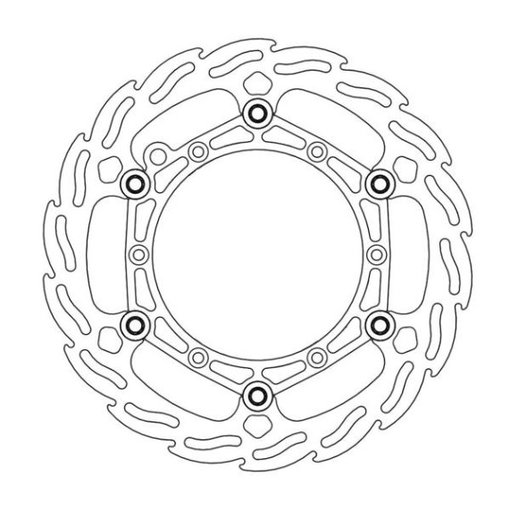 Bremsscheibe | Flame Floating | EXC & SX |  Stahlinnenring