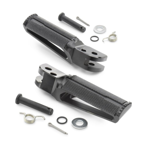 CNC Aluminium Fußrastenset vorne | 125 & 390 Duke ab 2024