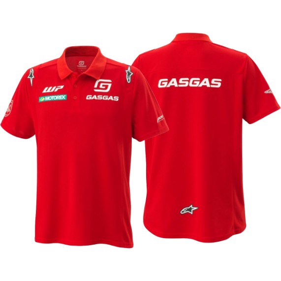 GASGAS Team Polo - Klassisches Poloshirt aus Piqué-Qualität