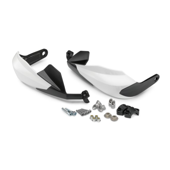KTM Handschutzkit | Geschlossene Handguards | Weiß | 125 & 390 Duke