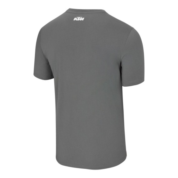 KTM Logo Tee – Rückansicht – Grau