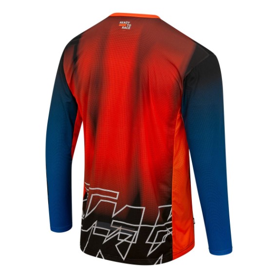 KTM Pounce Jersey Orange Rückseite | Fahreroptimierte Passform