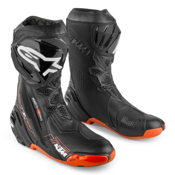 KTM SUPERTECH R V2 Boots Vorderansicht | Rennsport-Stiefel mit CE-Schutz
