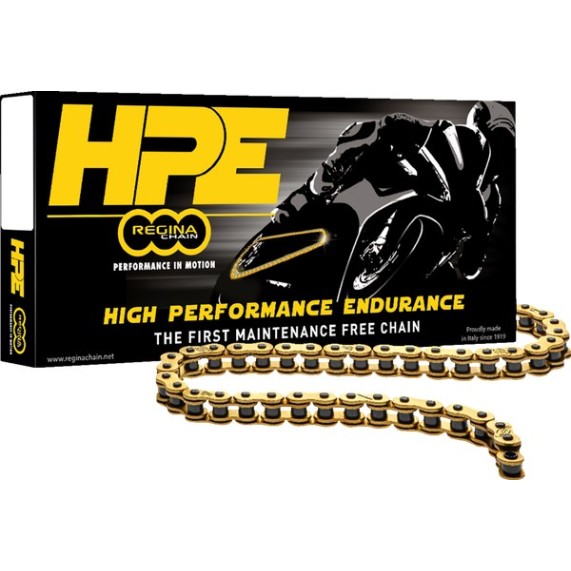 Regina HPE Kette | Verpackung & Racing Design | 520 Z-Ring | ta-C High Performance