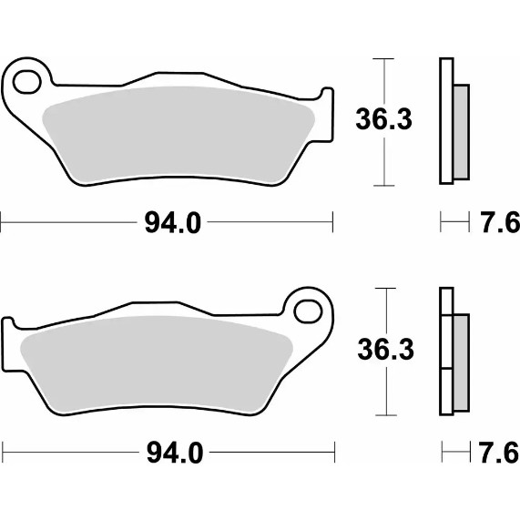 SBS 671HF | Ceramic Bremsbeläge für den Straßeneinsatz