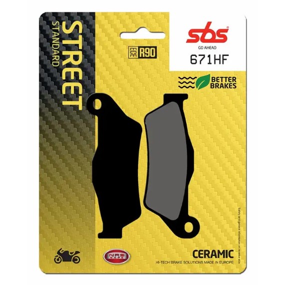 SBS 671HF | Ceramic Bremsbeläge für den Straßeneinsatz