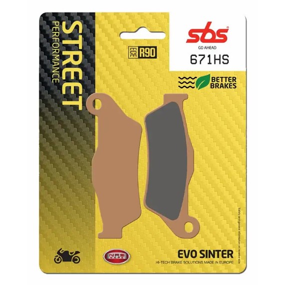 SBS 671HS | EVO Sinter Bremsbeläge für sportliches Fahren