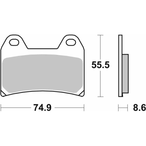 SBS 706DC | Dual Carbon Bremsbeläge für Rennstrecke & Track